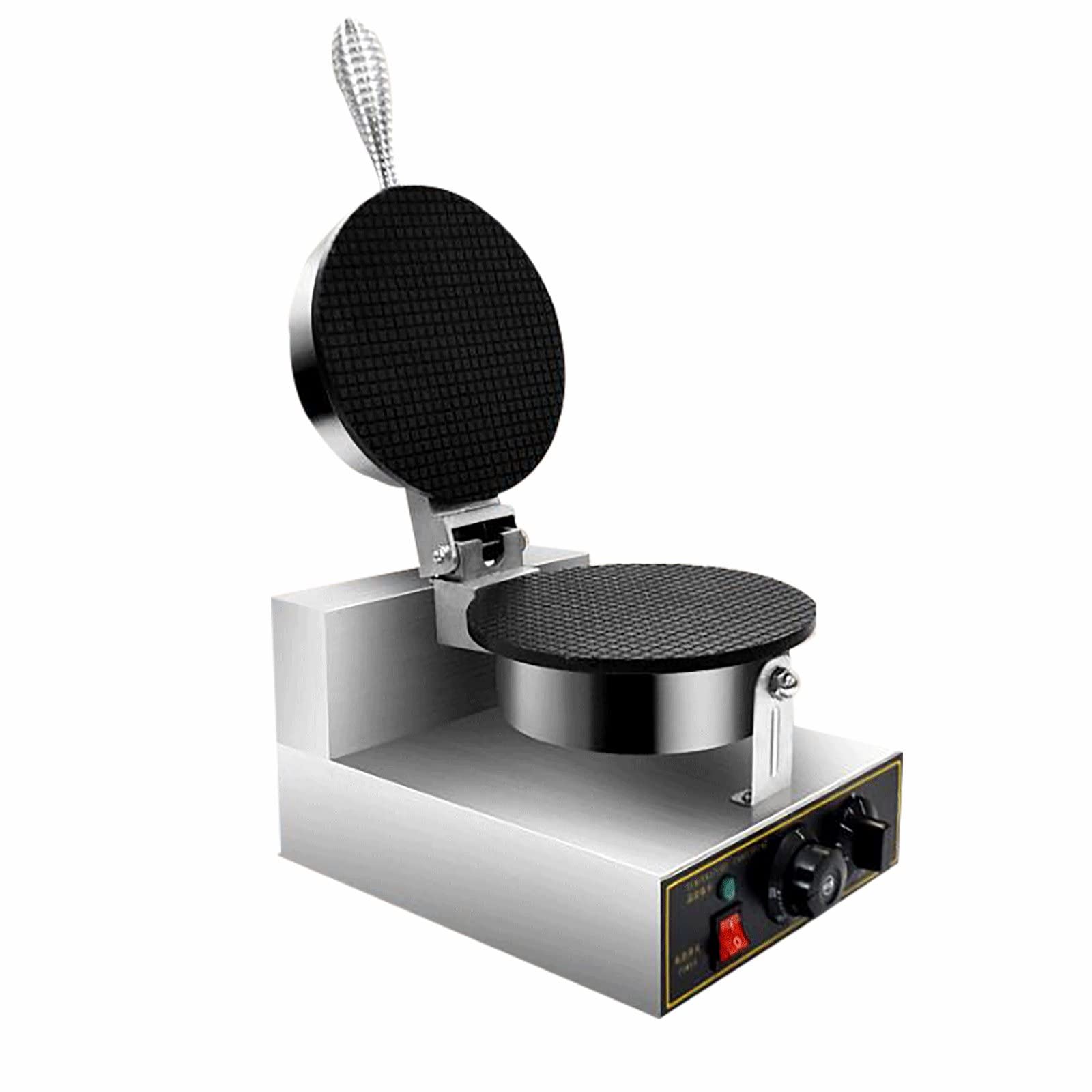 Commercial & Home Electric Ice Cream Cone Waffle Maker - 1200W Stainless Steel Non-Stick Baking Machine for Ice Cream Cones, Waffles & Desserts | Perfect for Restaurants, Cafes & Family Treats