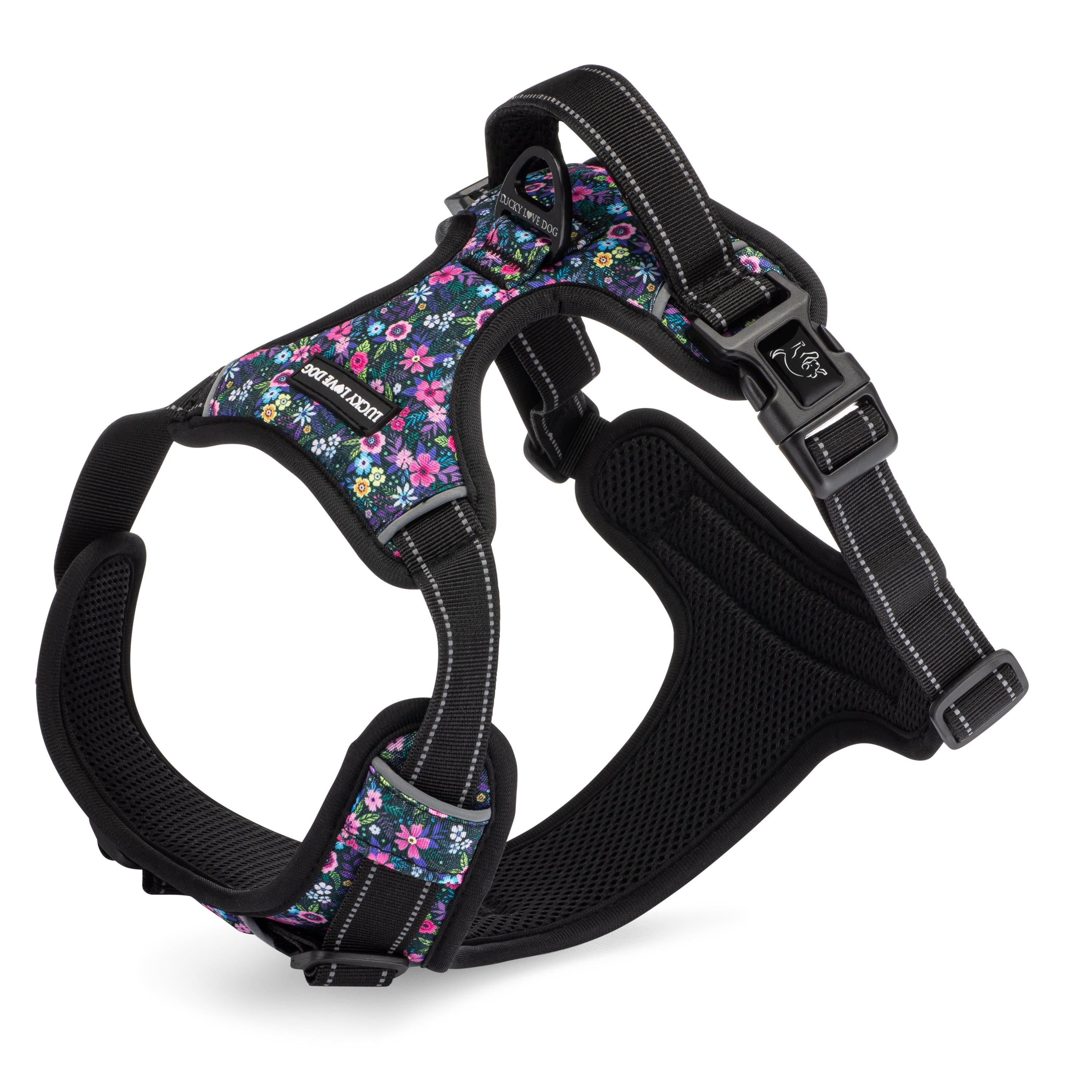 Easy Walker Primrose Harness - Adjustable No-Pull Dog Harness for Small & Medium Dogs | Reflective & Padded for Comfort | Perfect for Walking, Training & Outdoor Adventures