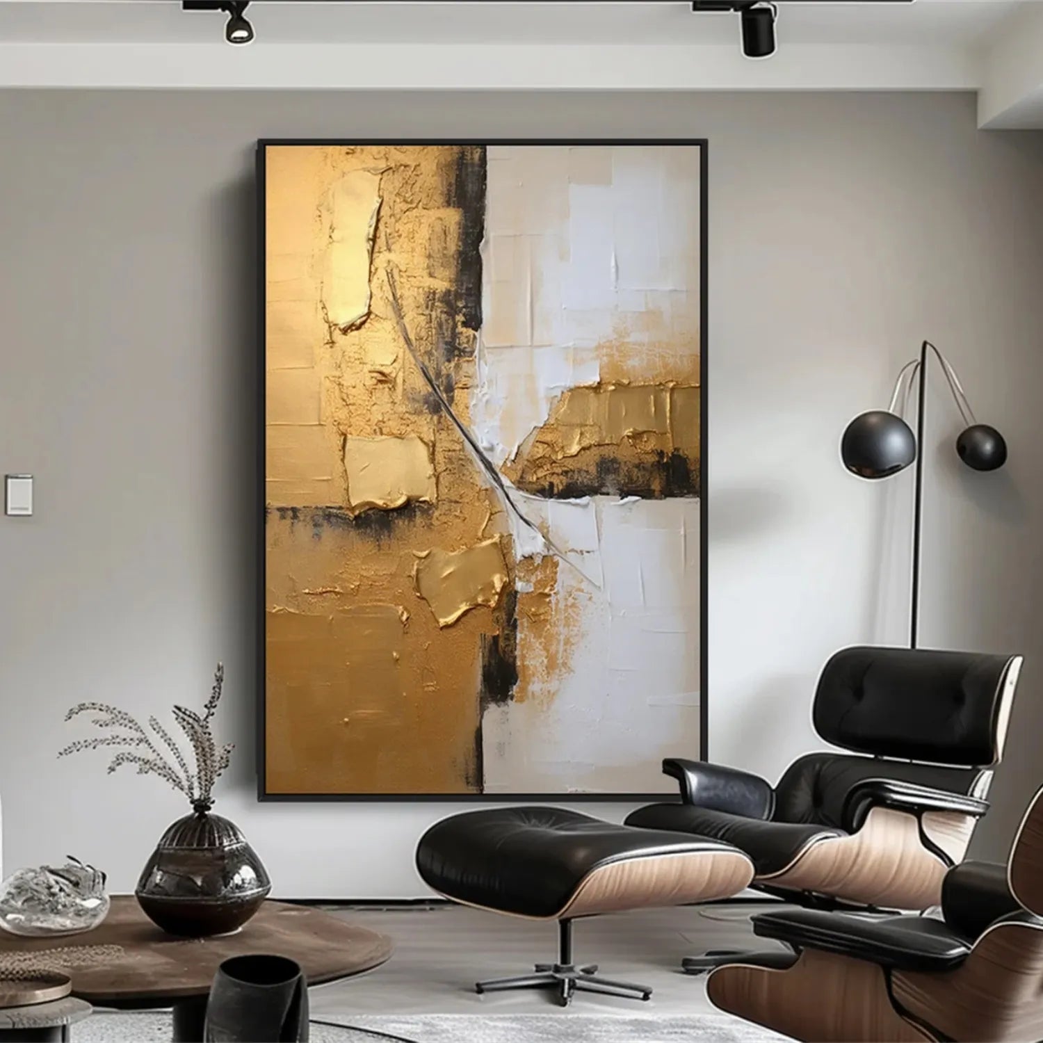 Abstract Painting #AB 231 - Modern Wall Art for Living Room, Bedroom & Office Decor | Large Canvas Artwork for Home & Office Interior Design