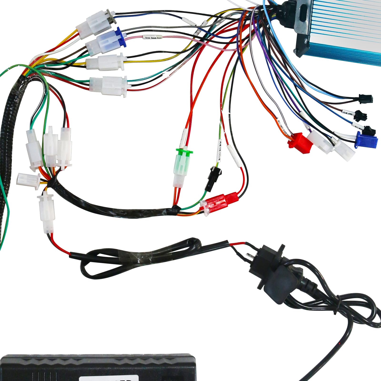 36V 48V 60V 72V 60A 350W-3000W Brushless DC Motor Controller Kit with LCD Display, Twist Throttle, Brake Lever & Power Switch - Compatible with E-Bikes, Scooters, Motorcycles, Dirt Bikes, Trikes & Golf Carts - Perfect for Commuting, Off-Road Adventures & Utility Vehicles