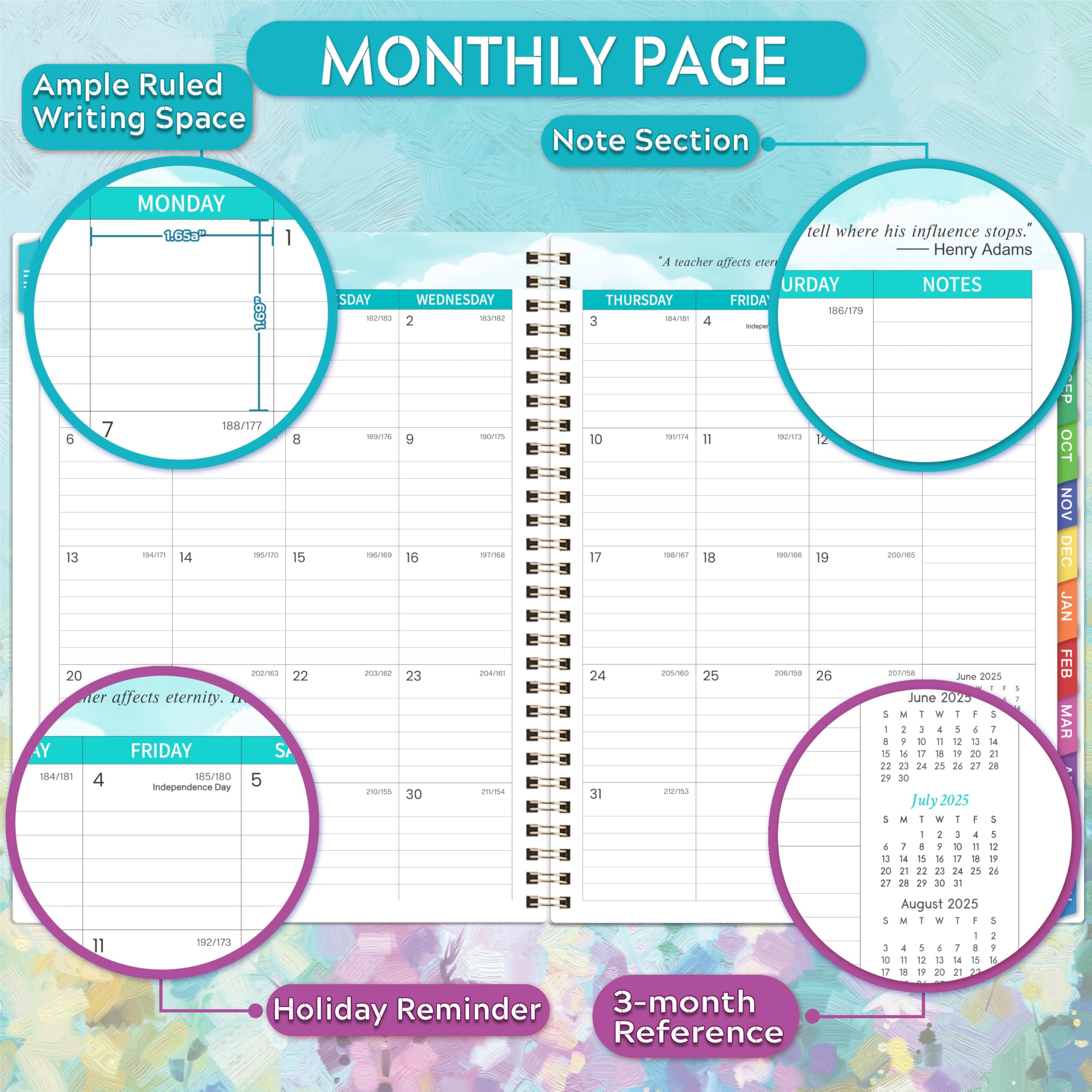 2025-2026 Teacher Planner - Weekly & Monthly Lesson Planner for Educators (July 2025-June 2026), 9
