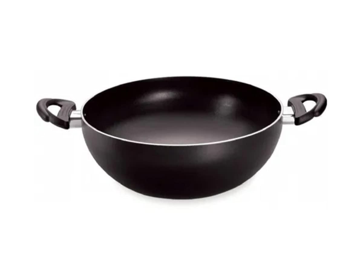 Non-Stick Wok Pan 36cm 9L with Lid & Handle - Durable Long Life Coating for Stir Fry, Saute, Deep Frying - Perfect for Asian Cooking, Home Kitchen & Restaurant Use