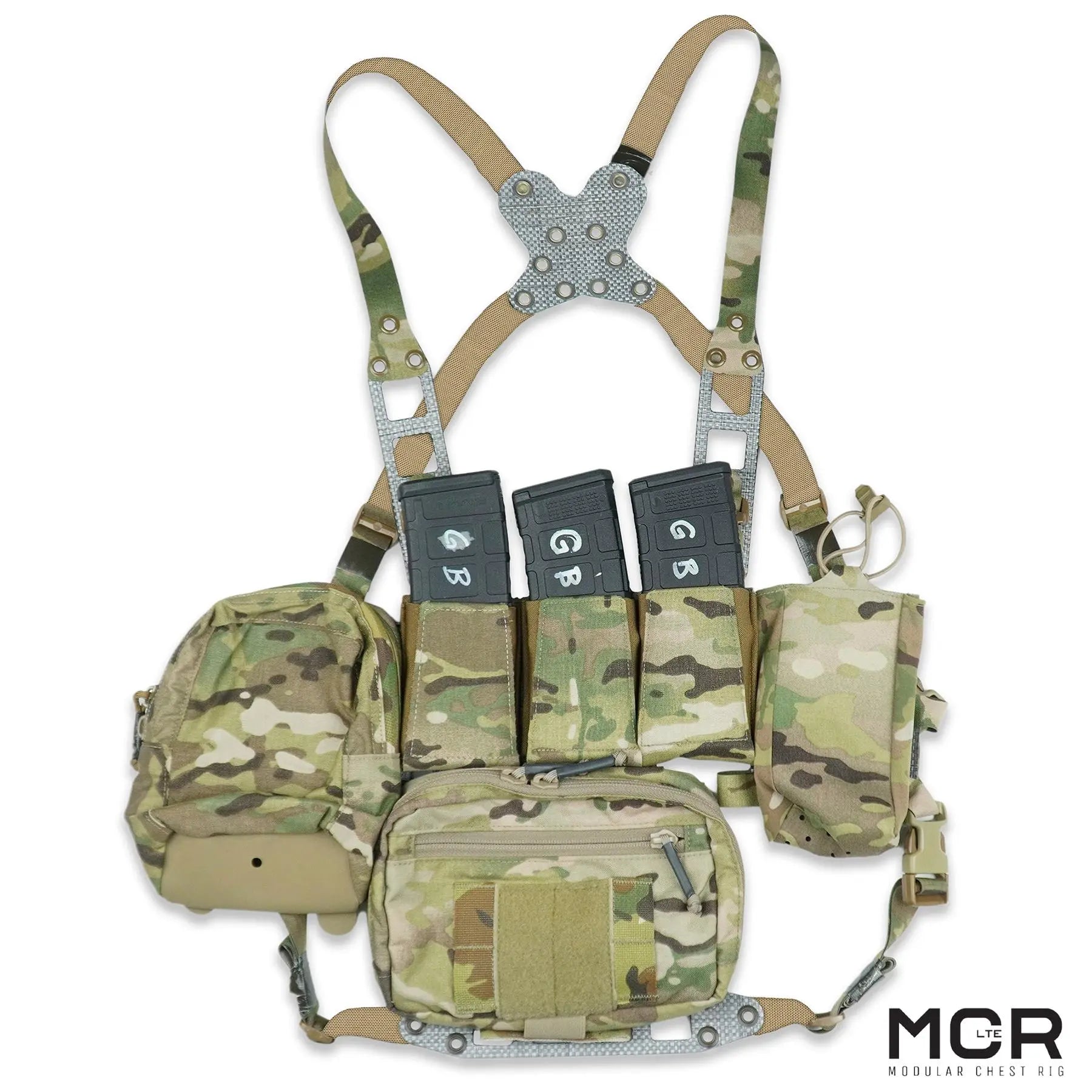 GBRS Group Modular Chest Rig Kit - Tactical Molle Vest for Military & Outdoor Use | High-Quality Made in USA Gear for Airsoft, Hunting & Range Training