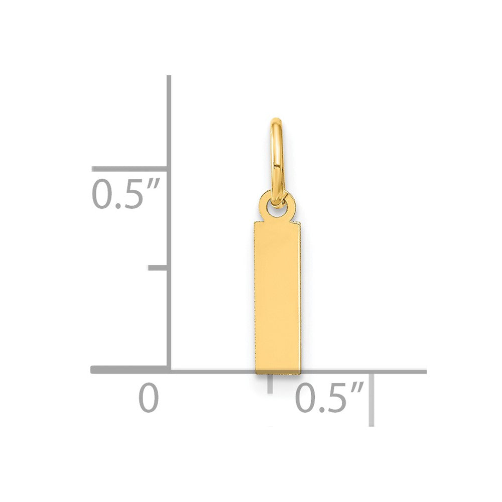 14K Gold Block Letter 