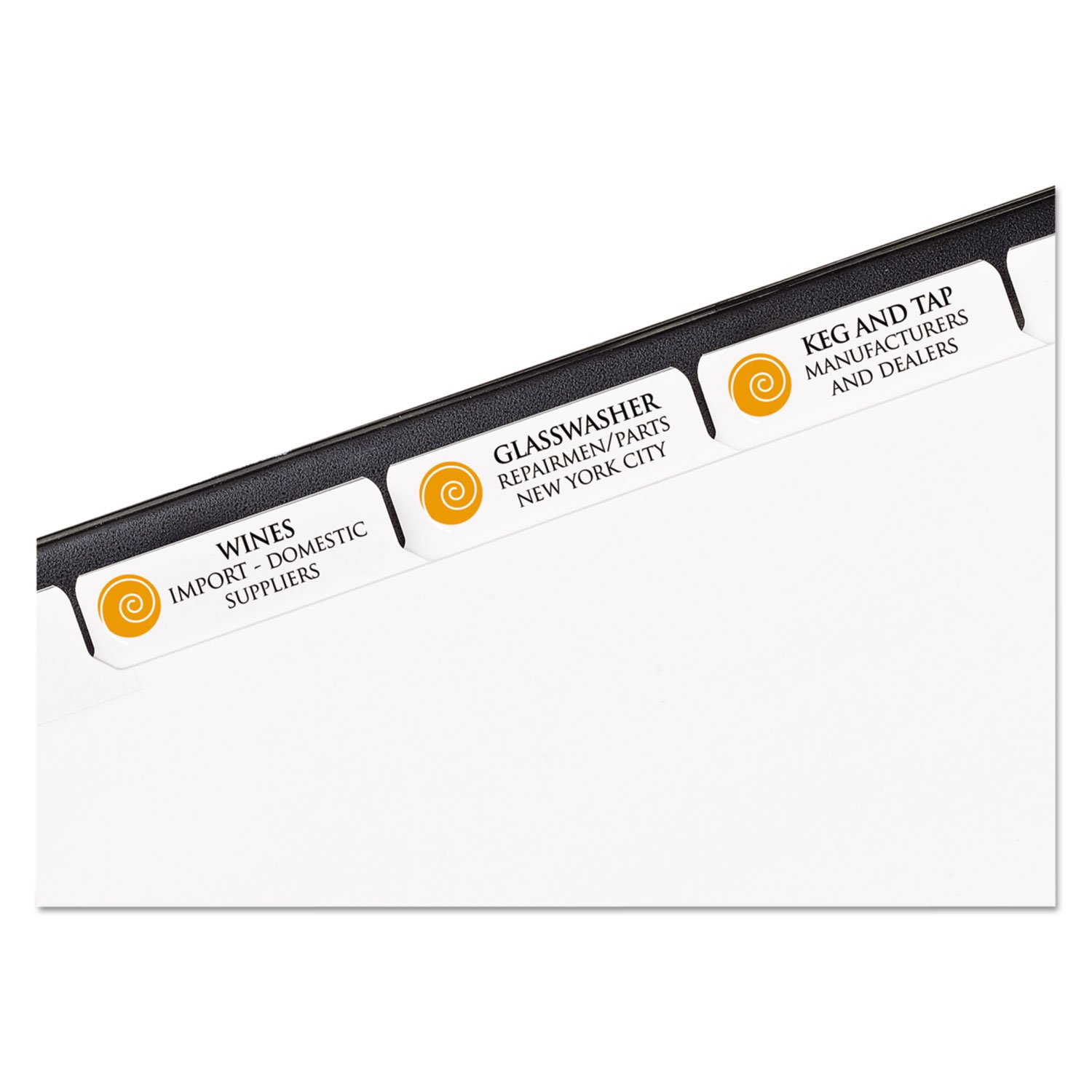 AVERY AVE11492 Big Tab Index Maker Clear Label Dividers - 8-Tab Set for Office, School & Home Organization | Durable Plastic Dividers for Binders, Files & Notebooks