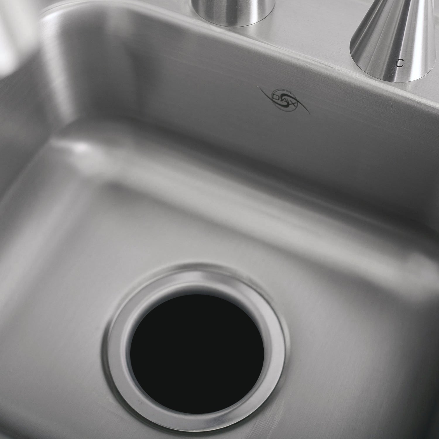 DAX OM 1515 Single Bowl Top Mount Kitchen Sink - 23 Gauge Stainless Steel with Brushed Finish, 15