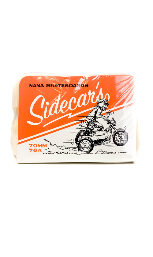 Nana Sidecars 70mm Beige Wheels - Premium Skateboard Wheels for Smooth Cruising & Street Skating