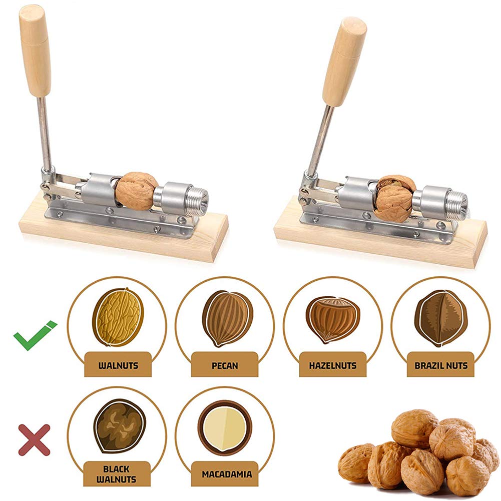 Heavy Duty Nutcracker Tool for Walnuts, Pecans, Almonds - Kitchen & Camping Use