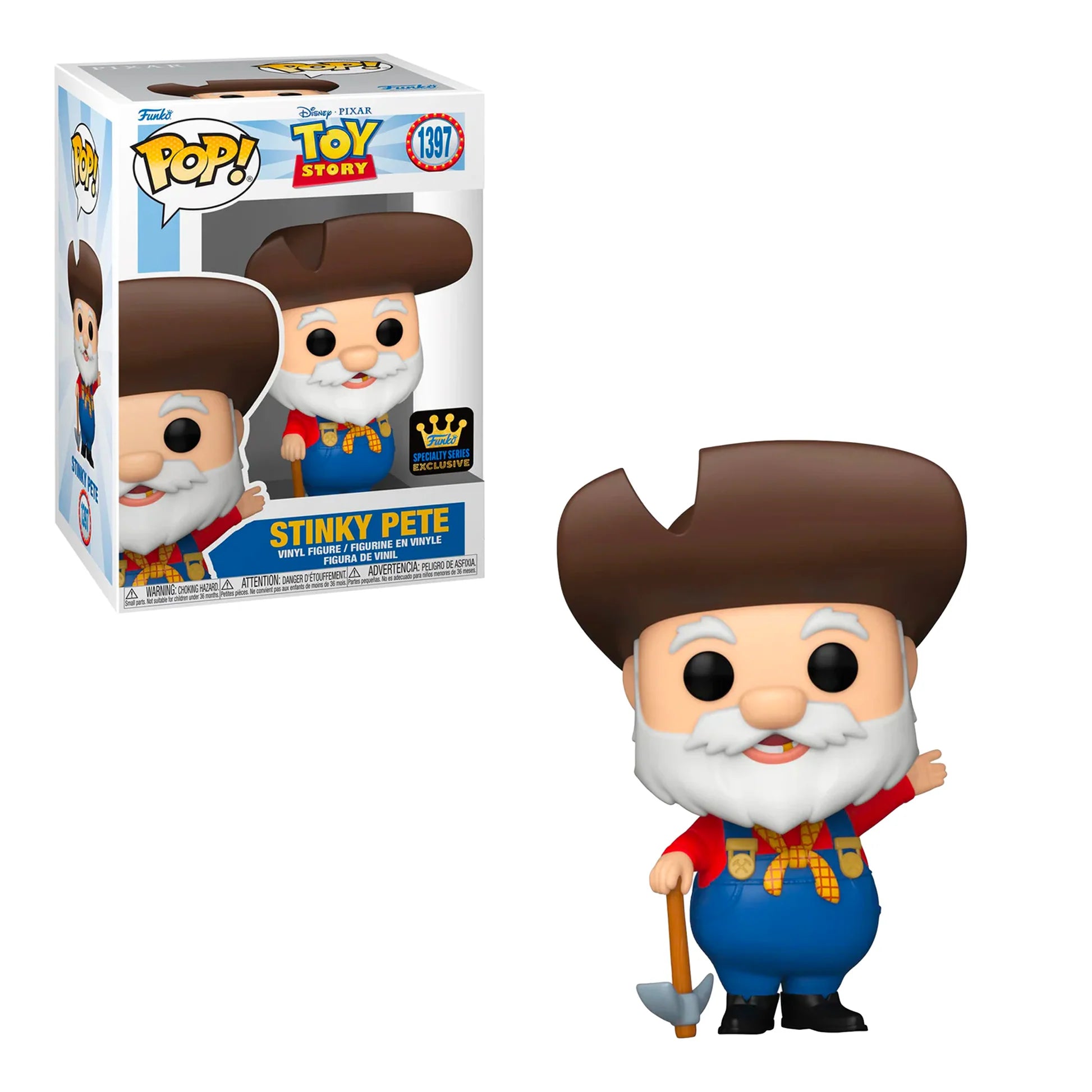 Disney Pop! Vinyl Figure Stinky Pete from Toy Story - Collectible Specialty Series #1397 - Perfect for Disney Fans, Toy Story Collectors and Pop Culture Enthusiasts