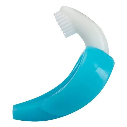 Kritiu Banana Shape Baby Brush & Spoons Set - Soft Silicone Teething Toy for Infants | BPA-Free, Non-Toxic & Easy to Clean | Perfect for Feeding, Teething Relief & Oral Care (Blue & Olive Green)