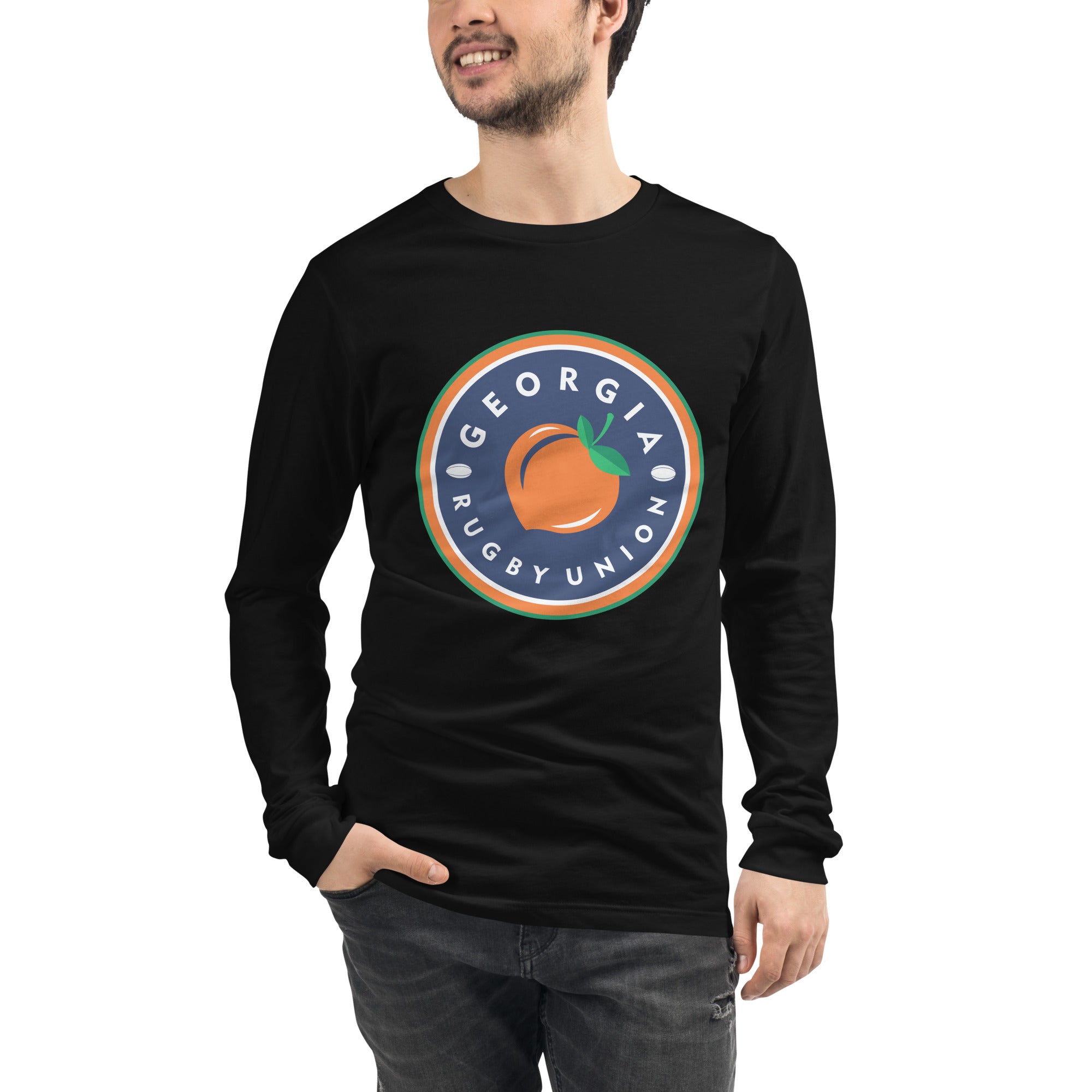 Georgia Rugby Union Long Sleeve Performance Shirt - Moisture Wicking, Breathable Jersey for Rugby Players & Fans - Perfect for Training, Matches & Game Day Support