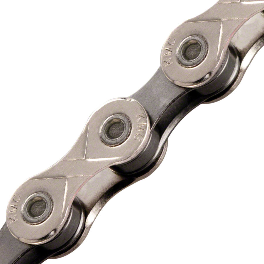 KMC X10 10-Speed Bicycle Chain - 116 Links, Silver/Black - Compatible with Road & Mountain Bikes for Smooth Shifting Performance