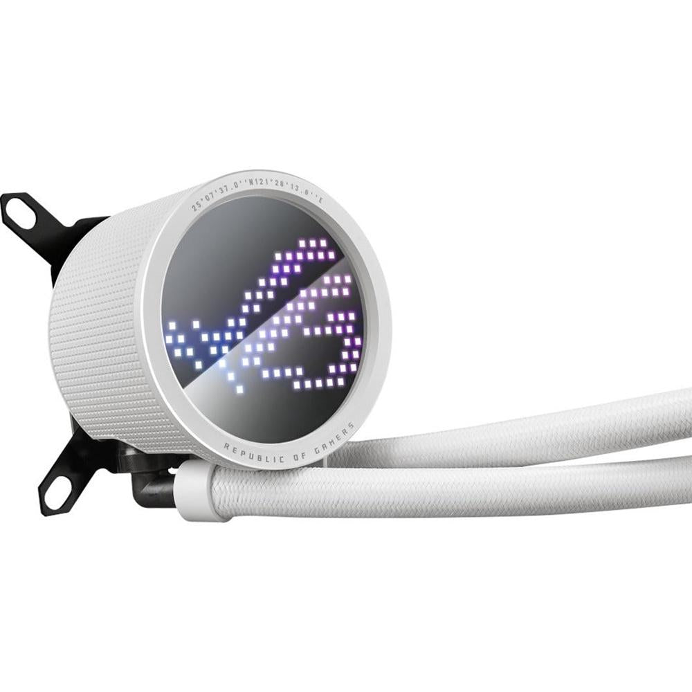 ASUS ROG Ryuo III 240mm ARGB White Liquid CPU Cooler - Premium AIO Cooling for Gaming PCs & High-Performance Workstations
