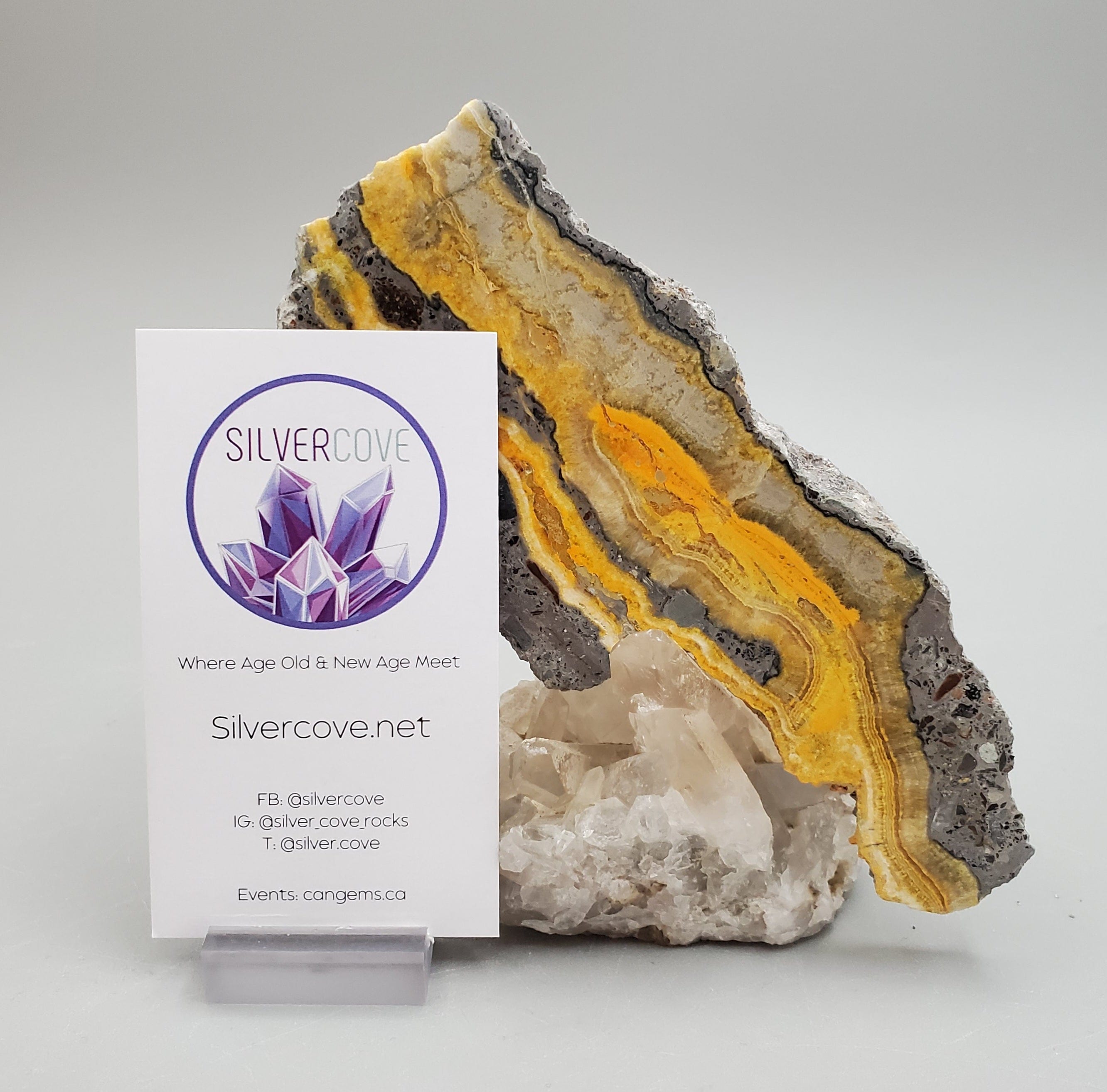 Natural Bumblebee Jasper Slab - Polished Gemstone for Jewelry Making, Home Decor, and Healing Crystals | Perfect for DIY Crafts, Meditation, and Gifts