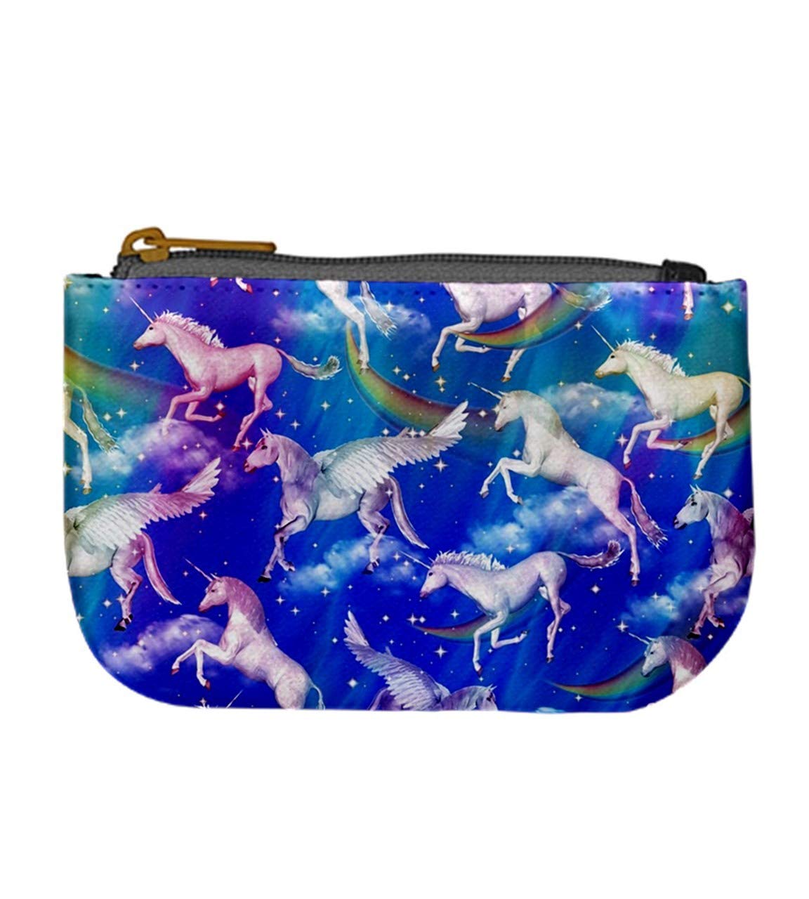 CowCow Royal Blue Unicorn Seamless Mini Coin Purse - Stylish & Durable Wallet for Women | Perfect for Parties, Gifts & Everyday Use