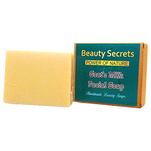Goat Milk Facial Soap for Men & Women - Natural Moisturizing & Gentle Cleansing Bar (4.4oz/125g) - Perfect for Dry, Sensitive Skin & Daily Skincare Routine