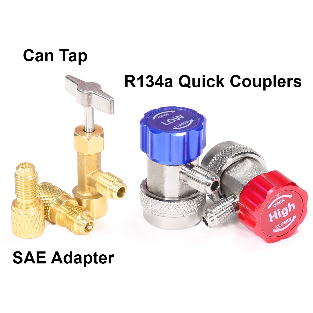XtremepowerUS 3.5CFM 1/4HP HVAC Vacuum Pump - Professional AC Refrigeration Kit for R134a R12 R22 R410a - Includes Manifold Gauge Set & Carrying Tote - Perfect for Auto AC Repair & Home HVAC Maintenance
