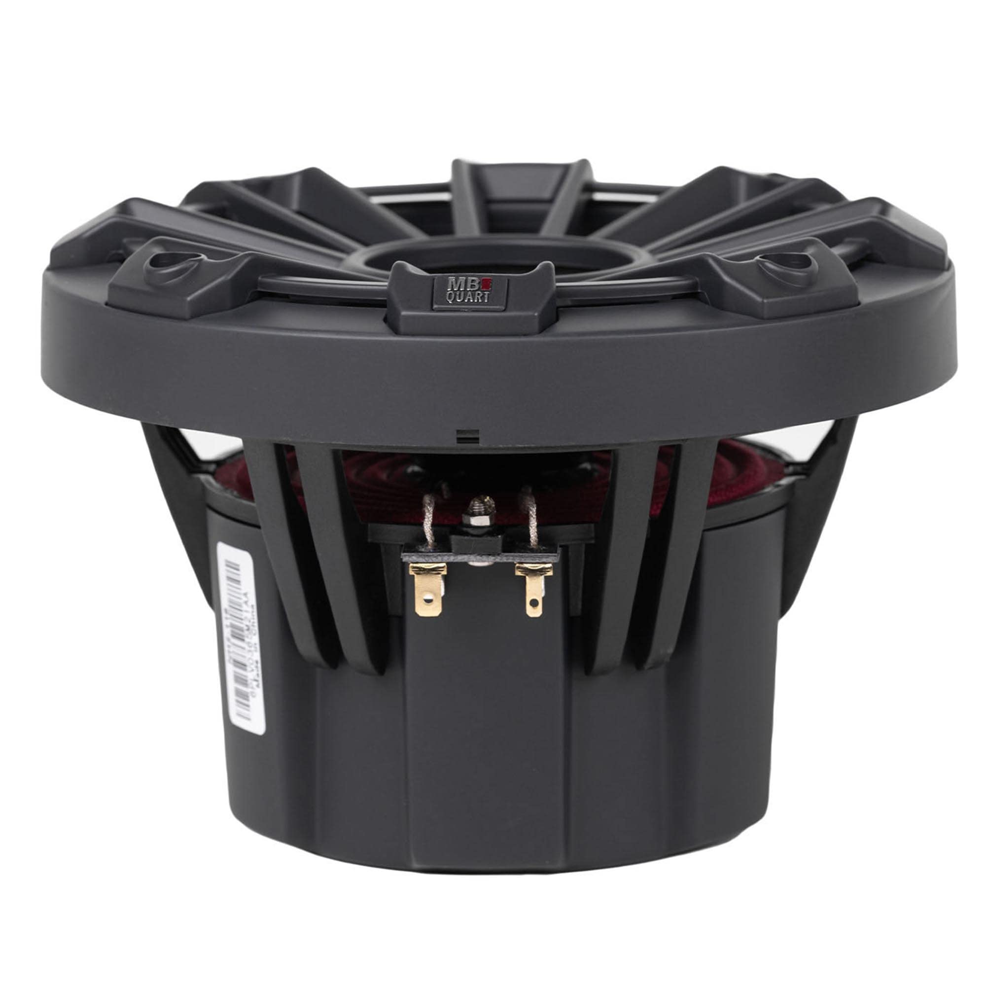 MB Quart NH2-116 Nautic 6.5 Inch Marine Speakers with Compression Horn - Waterproof Boat Audio System (Black/Silver/White Grills Included) - Perfect for Yachts, Speedboats & Outdoor Marine Entertainment