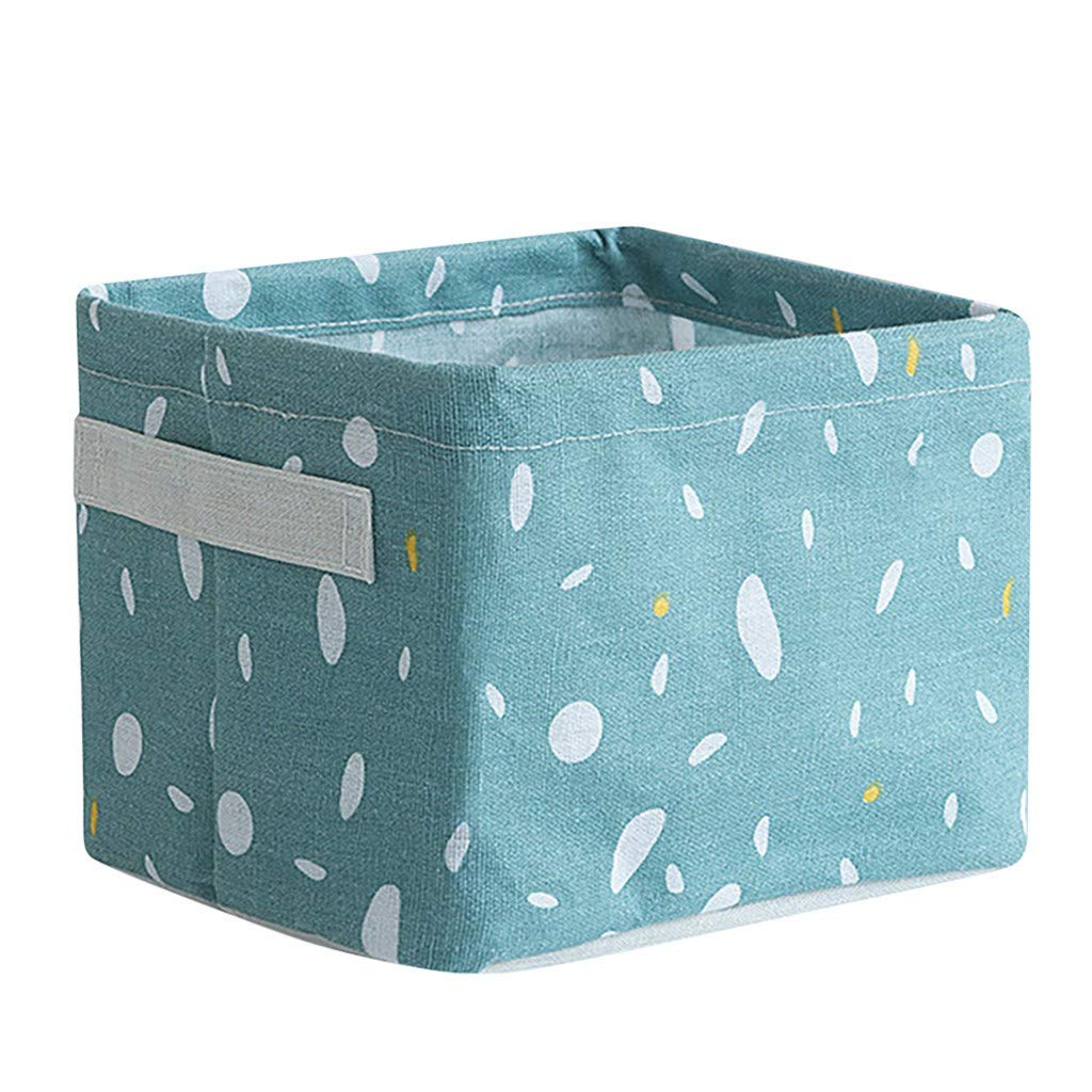 CANIFA Fabric Storage Baskets - Decorative Linen Box for Home Organization, Makeup & Stationery Storage | Perfect for Bedroom, Bathroom & Office Desk