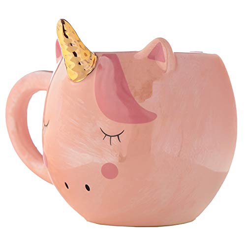 Enchanted Rainbows Unicorn Ceramic Mug - 15oz Cute Coffee Cup with Handle, Perfect for Kids & Adults - Great for Hot Drinks, Gifts, and Fantasy Themed Parties