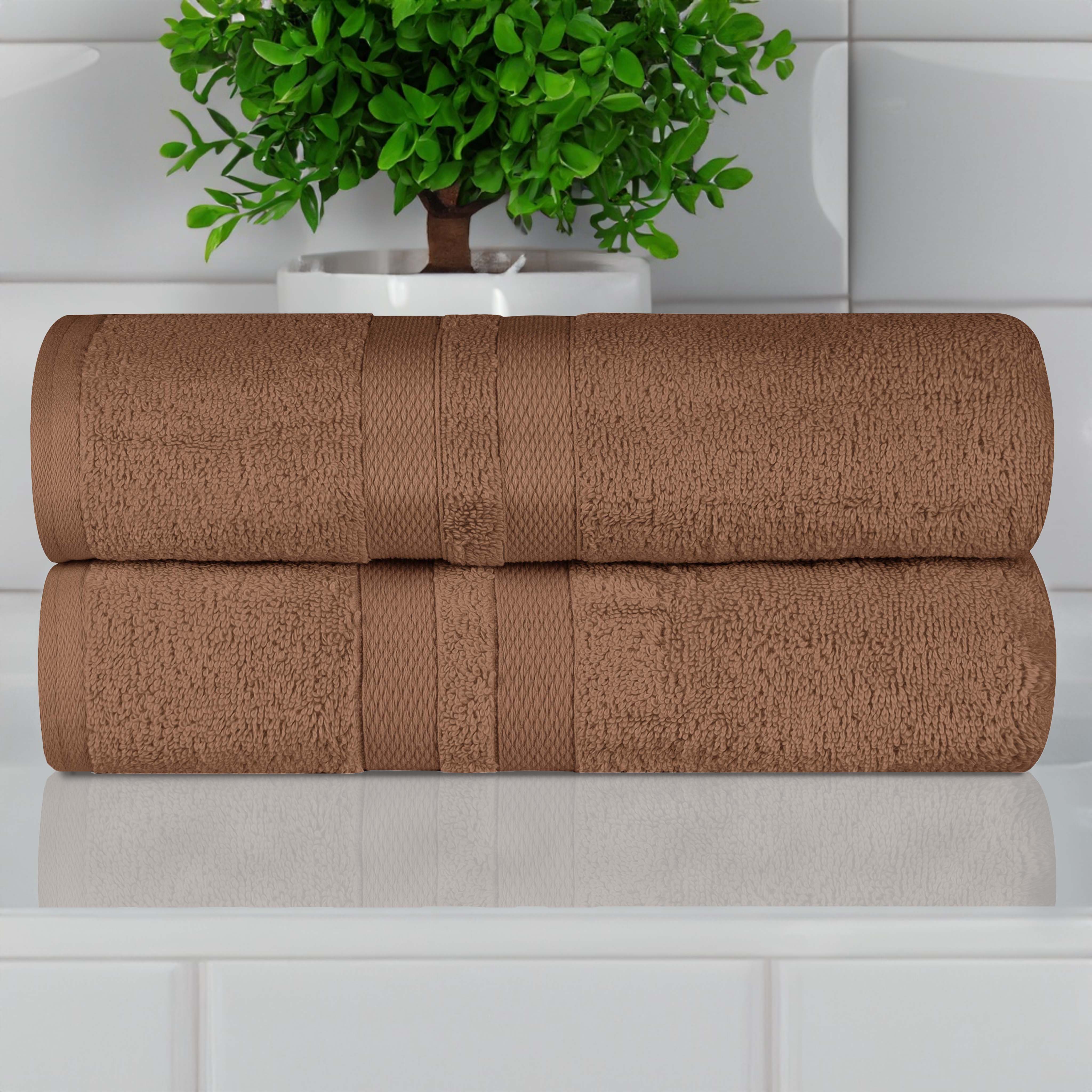 Ultra Soft Cotton Quick Dry Bath Towel Set of 2 - Absorbent & Plush for Spa, Pool & Gym - Luxury Bathroom Essentials