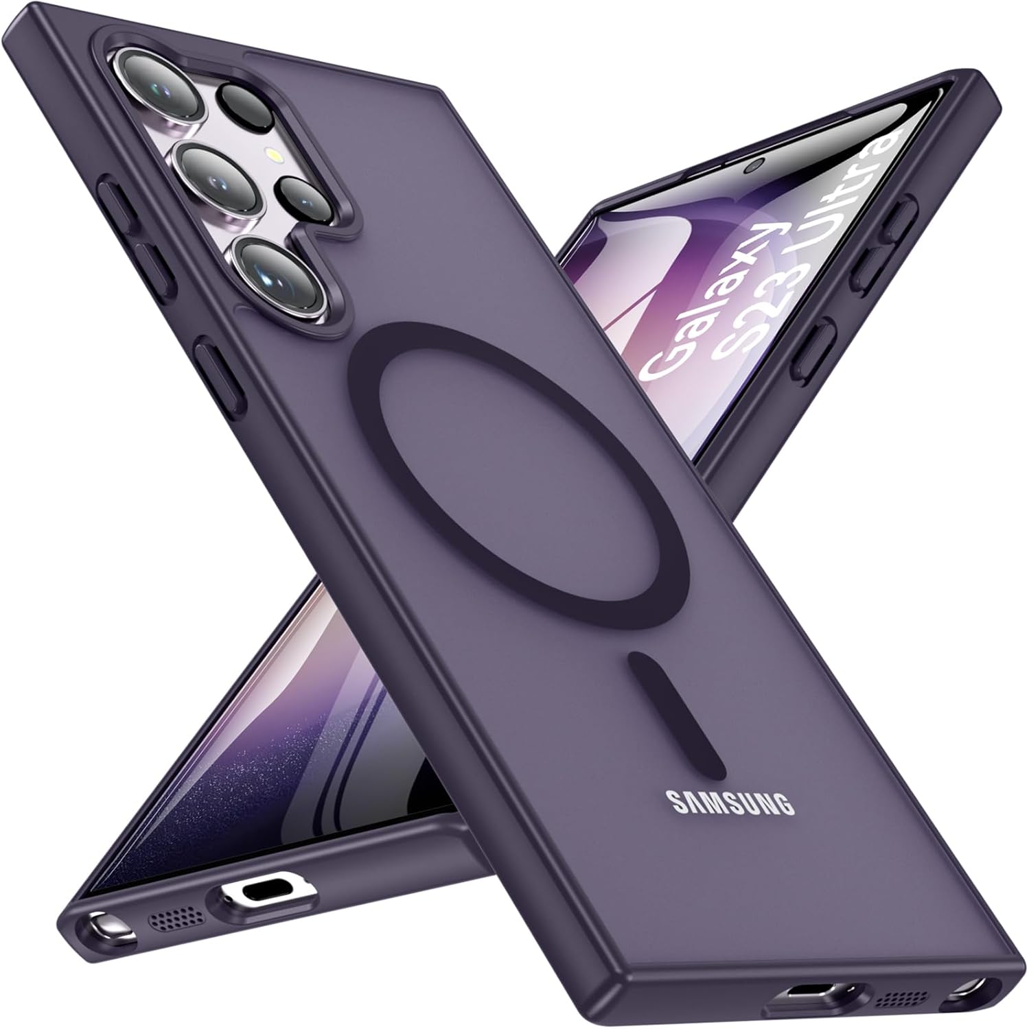 Samsung Galaxy S25 Ultra Tempered Glass Screen Protector with Slim Bumper Case - Shockproof Full-Body Protection for Work, Travel & Outdoor Activities