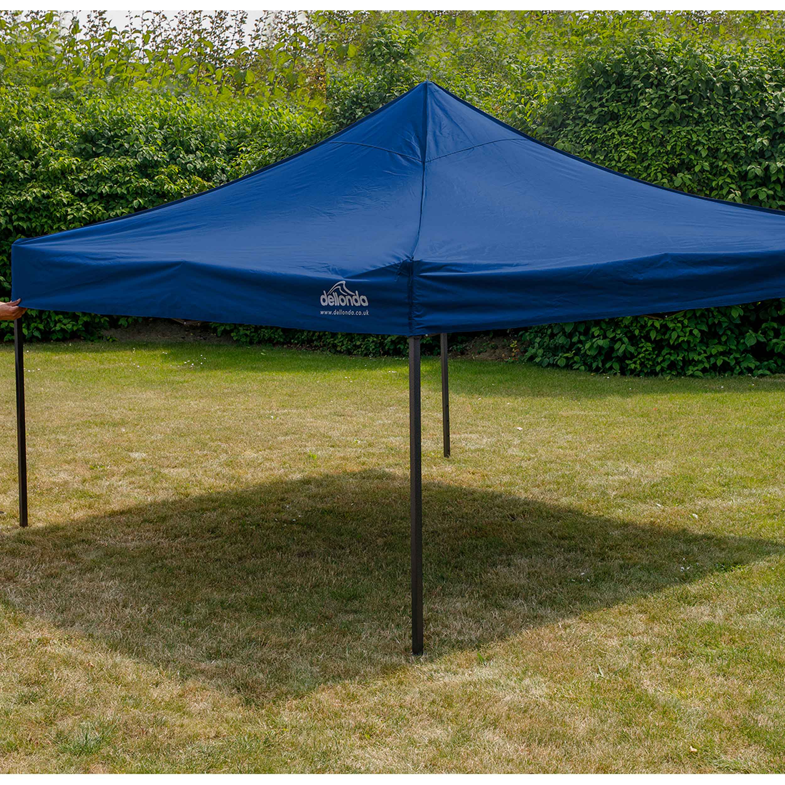 Premium 3x3m Pop Up Gazebo Tent with Waterproof Canopy - Includes Carry Bag, Stakes & Weight Bags - Portable Outdoor Shelter for Camping, Beach, Picnics & Backyard Parties (Blue, DG131)