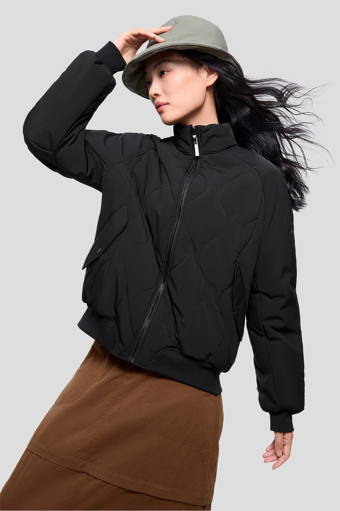 AirLite Women's Bomber Jacket - Lightweight Windbreaker for Outdoor Activities, Travel & Casual Wear