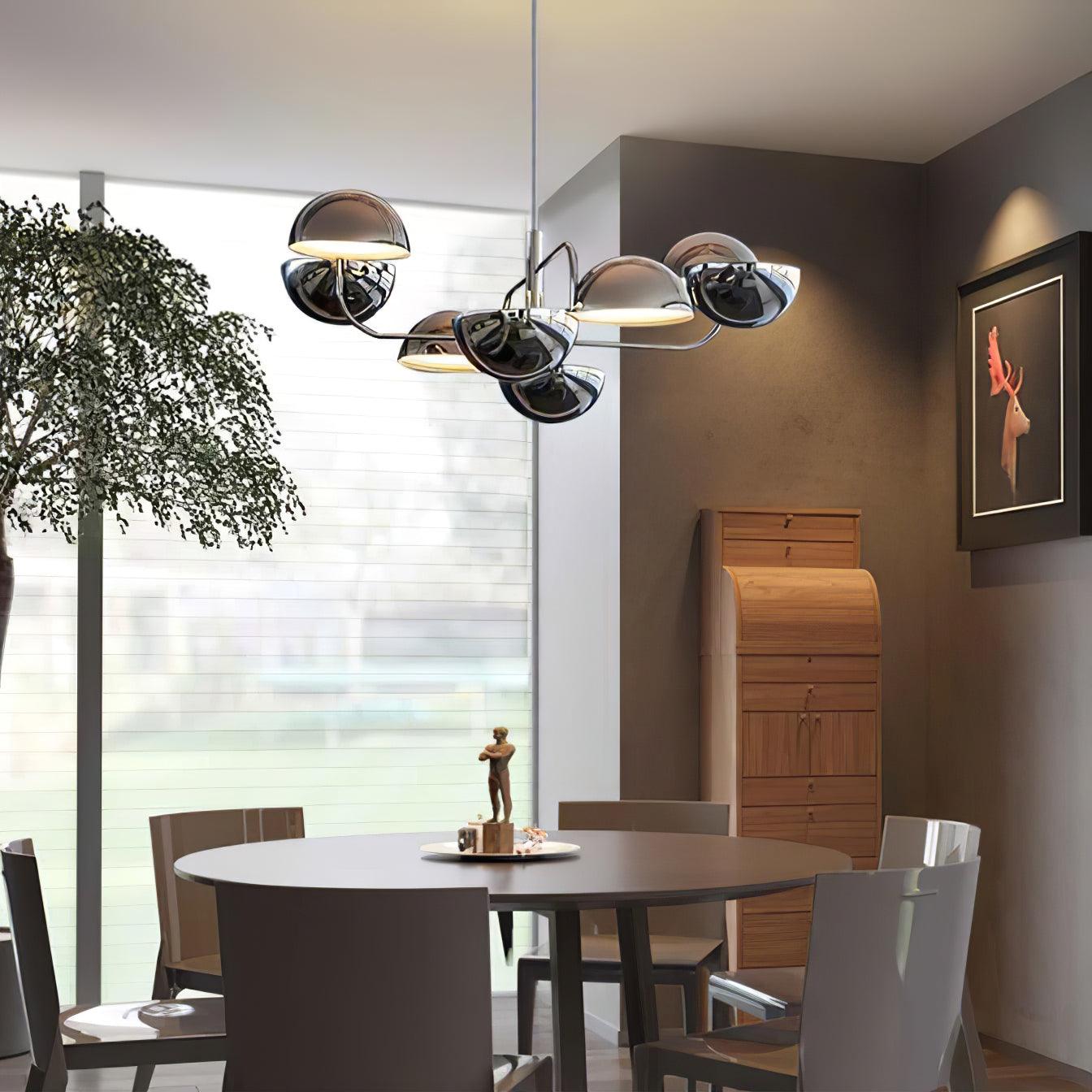 Elisabeth Penta Chandelier - Modern 5-Light Crystal Ceiling Fixture for Dining Room, Living Room & Bedroom Lighting