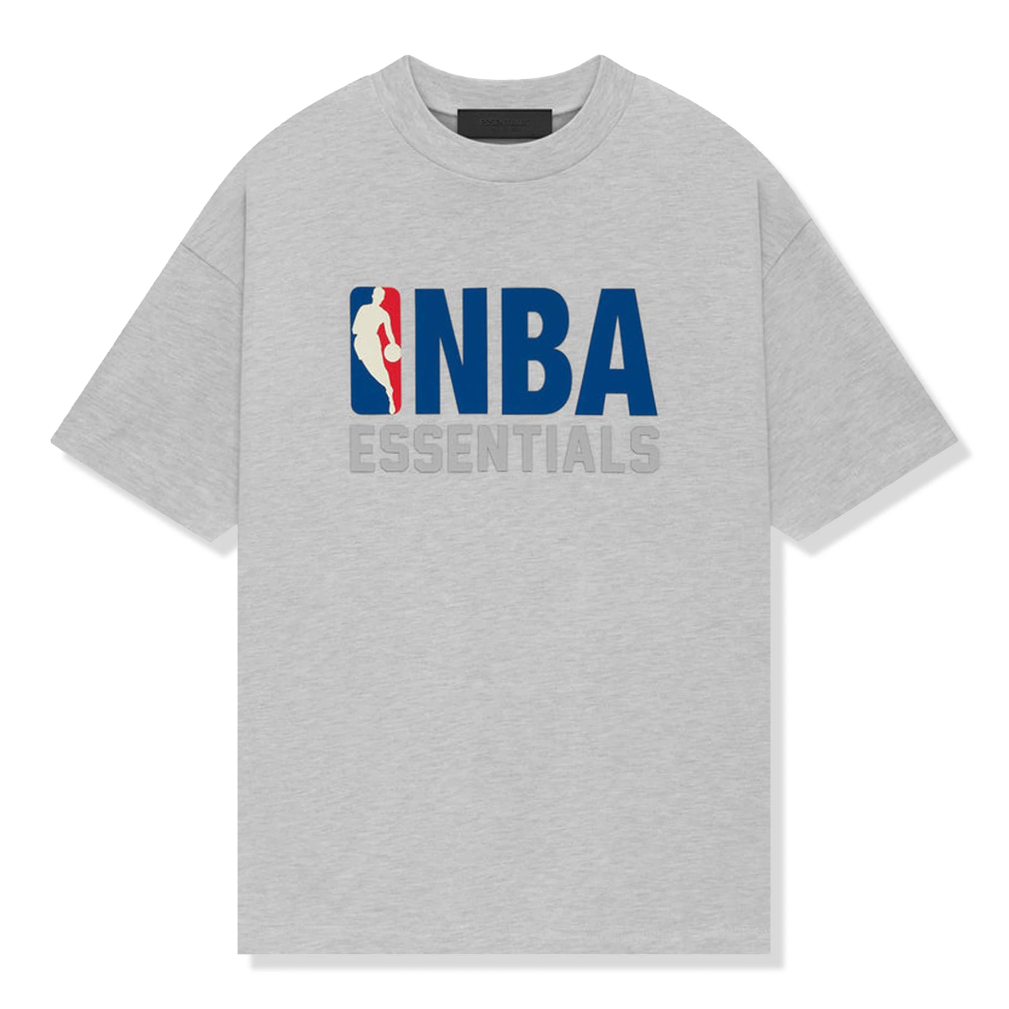 Fear of God Essentials x NBA Light Heather T-Shirt | Men's Casual Short Sleeve Tee | Perfect for Streetwear & Basketball Fans