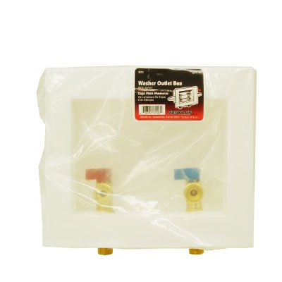 ProPlus Washer Outlet Box with Valves - Heavy Duty Laundry Room Plumbing Kit for Washing Machine & Utility Sink Connections | Easy Installation & Leak Prevention