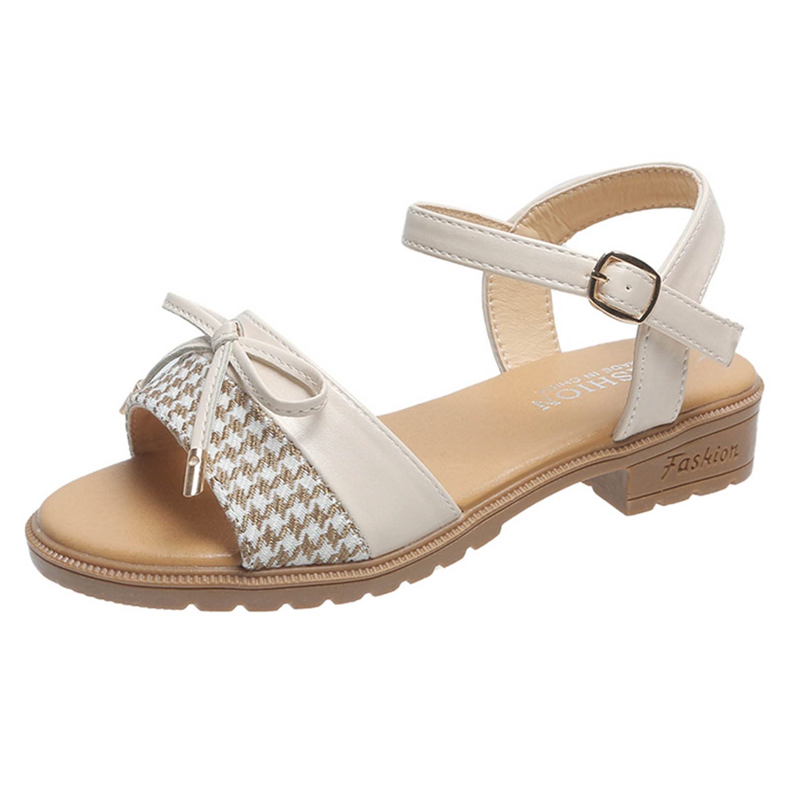 Women's Summer Sandals 2022 - Breathable Bow Mesh Buckle Strap Casual Beach Sandals for Ladies | Perfect for Walking, Vacation, and Outdoor Activities