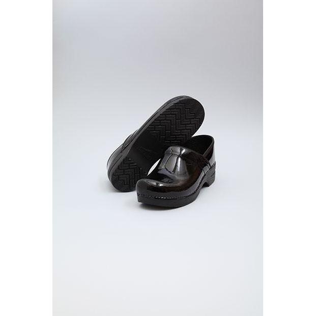 DANSKO Professional Black Patent Leather Clogs for Women - Slip-Resistant Work Shoes for Nurses, Chefs & Healthcare Workers - Comfortable & Durable for Long Shifts