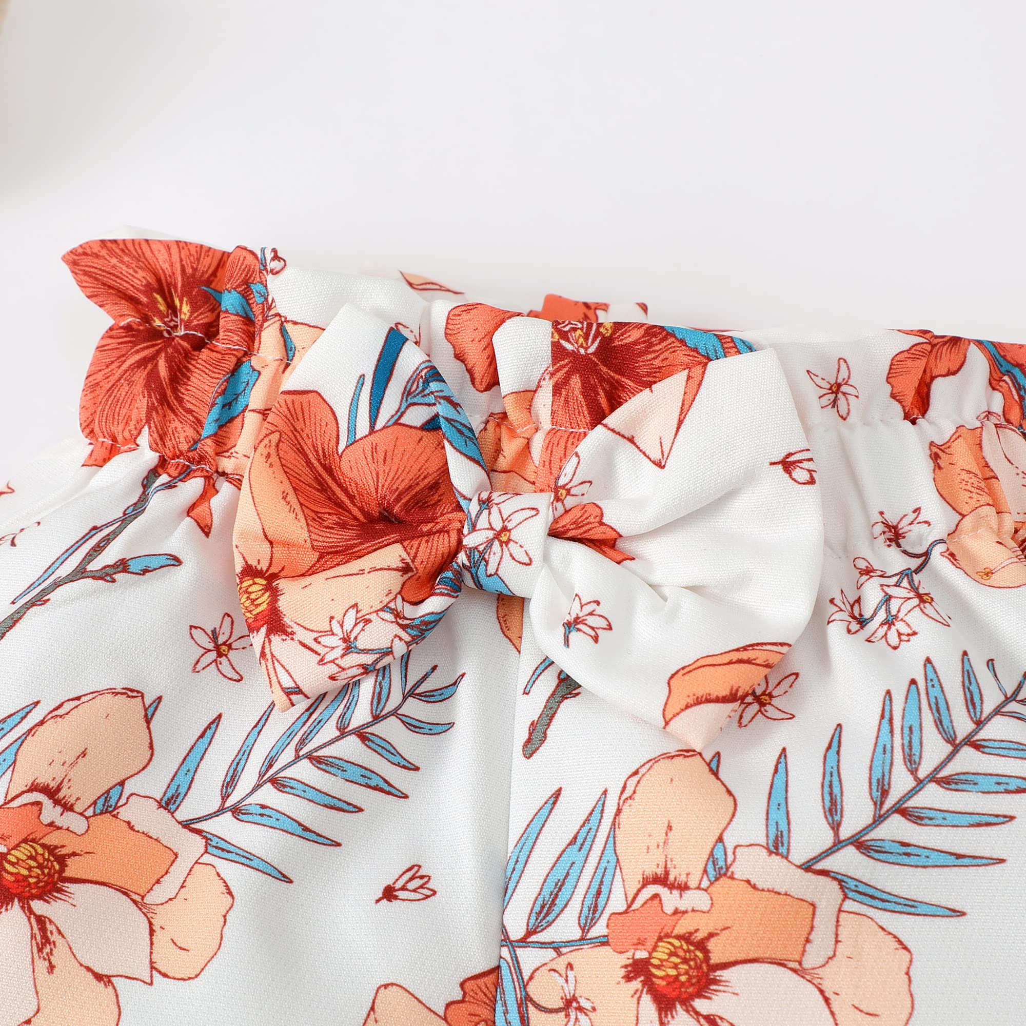 **Adorable Newborn Baby Girl Clothes Set - Floral Romper, Ruffle Onesie, Pants & Headband - Cute Infant Outfits for 0-12 Months - Perfect for Photo Shoots, Parties & Daily Wear**