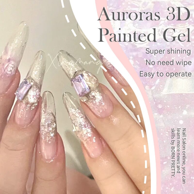 Auroras 3D Painted Gel A05 - 5ml Nail Art Polish for Long-Lasting Manicure - Perfect for Home Salon, Nail Extensions & DIY Nail Designs