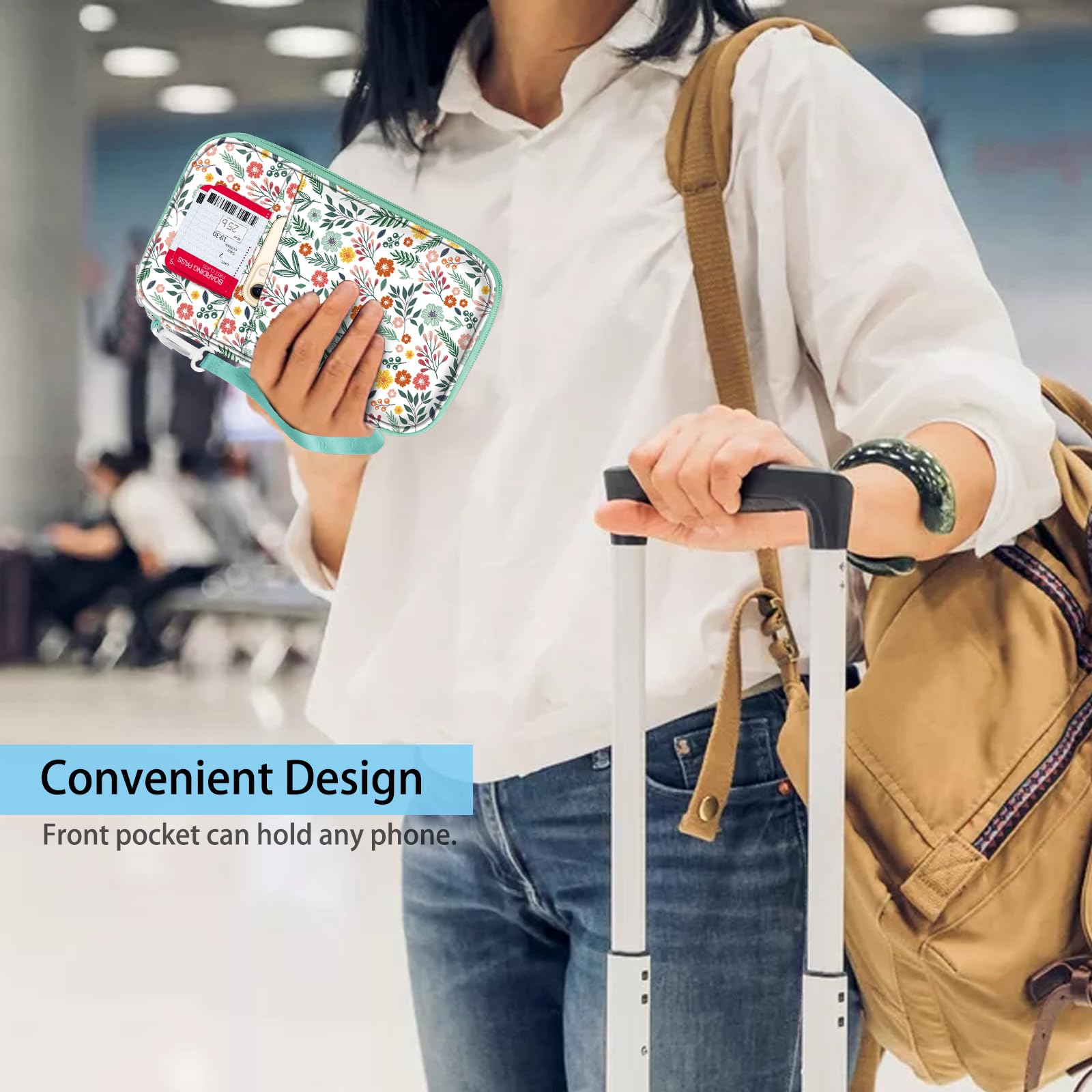 Fintie RFID Blocking Passport Holder for Family Travel - 6 Person Large Capacity Travel Document Organizer with Pen Holder & Keychain - Credit Card Case for Women & Men - Perfect for Airports, Vacations & Business Trips