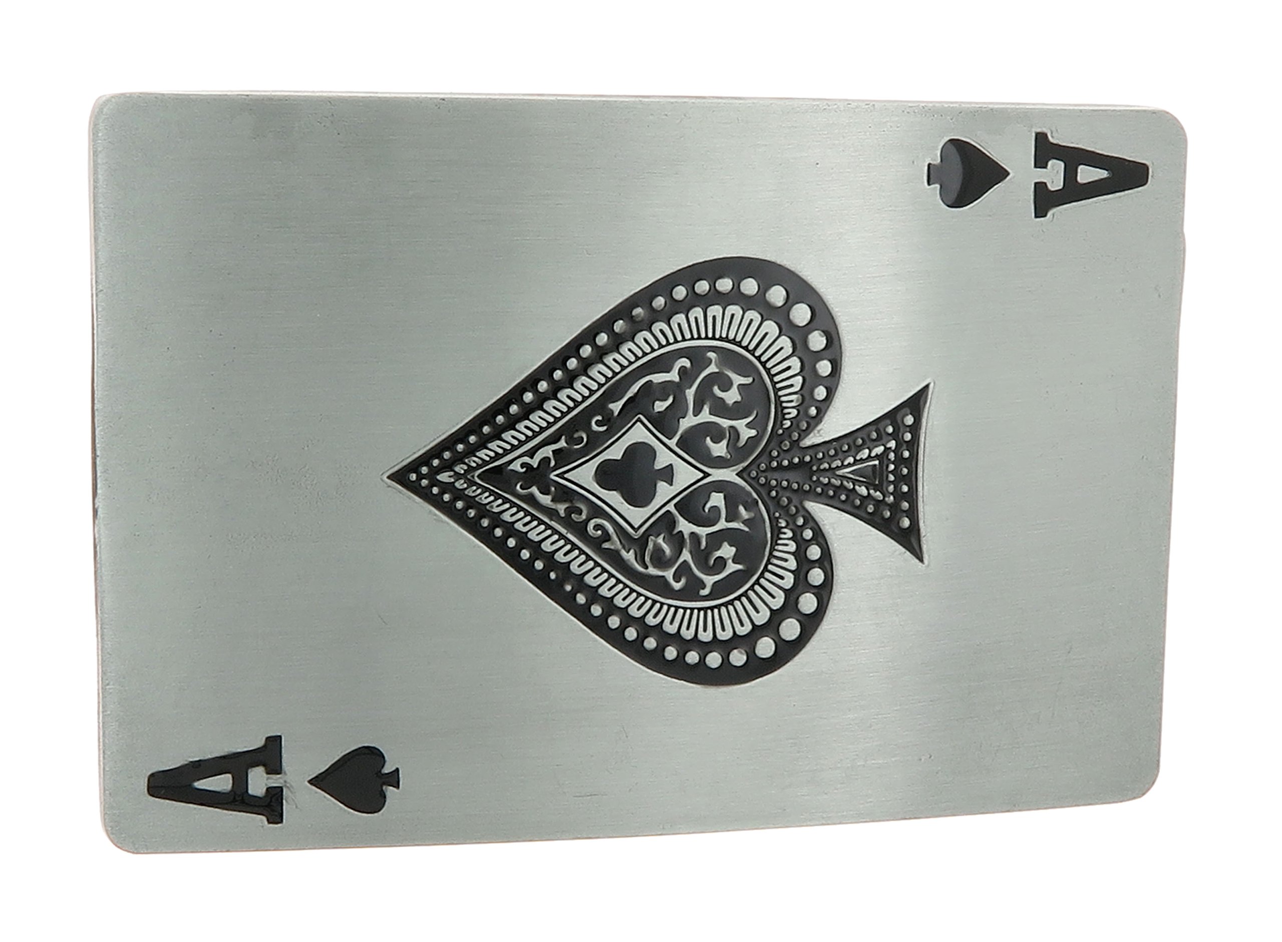 Ace of Spades Belt Buckle - Heavy Duty Metal Belt Accessory for Men, Biker, Motorcycle, and Western Style Outfits