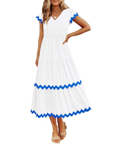 Solid White Blue