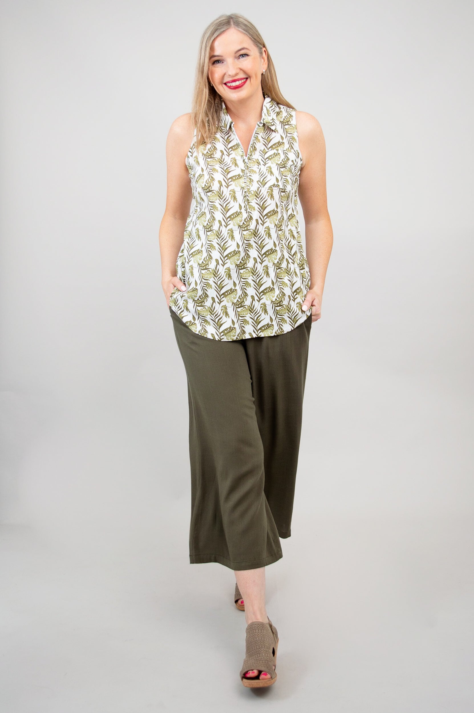 Breathable Linen Bamboo Hula Tank Top for Women - Summer Beach Vacation & Casual Wear | Final Sale
