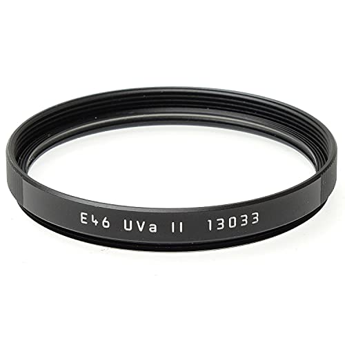 Leica E46 46mm UVa II Glass Filter for Camera Lens - Black | High-Quality UV Protection Filter for DSLR & Mirrorless Cameras | Perfect for Outdoor Photography, Travel & Landscape Shots