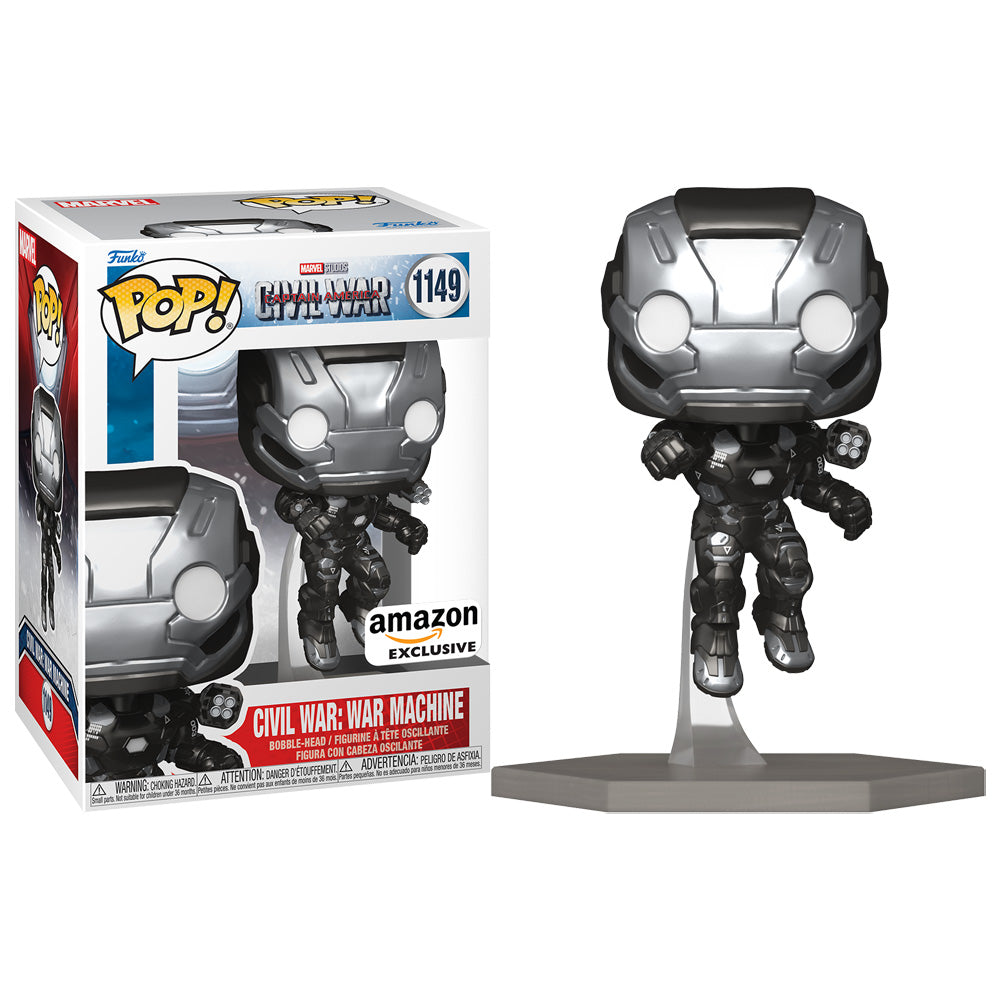 Marvel Captain America: Civil War War Machine Pop! Vinyl Figure - Build A Scene Exclusive Collectible [1149] | Perfect for Marvel Fans, Movie Collectors & Pop! Display Shelves