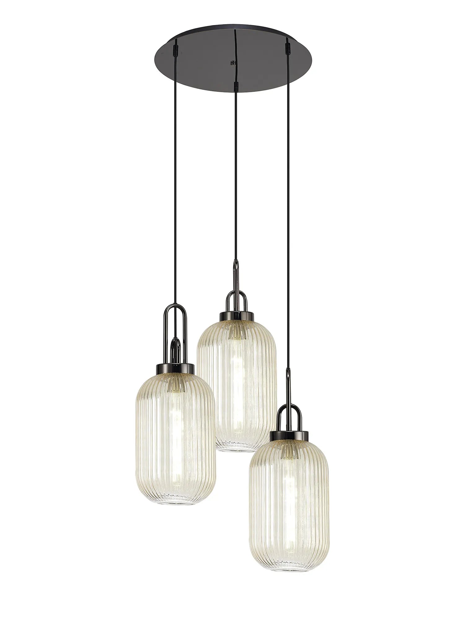 Stylish Cadiz 3-Light Cluster Pendant - Modern Ceiling Lighting Fixture for Dining Room, Kitchen Island & Living Room Decor