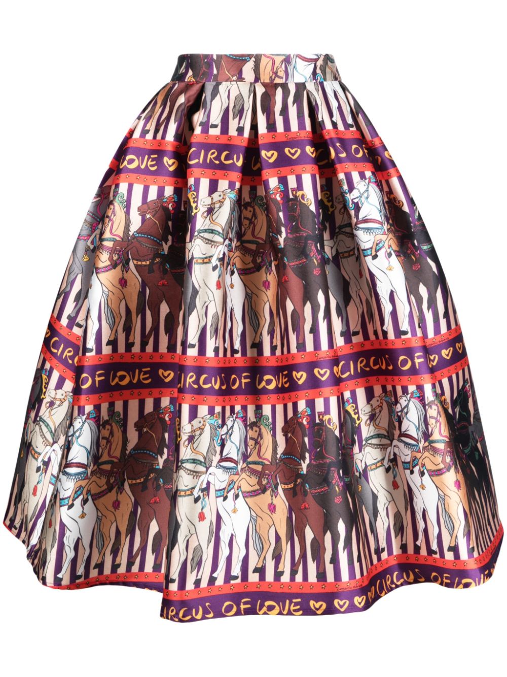 ALESSANDRO ENRIQUEZ Women's Fashion Skirts - Multi-Color Floral Print A-Line Skirt for Casual Wear & Summer Outfits