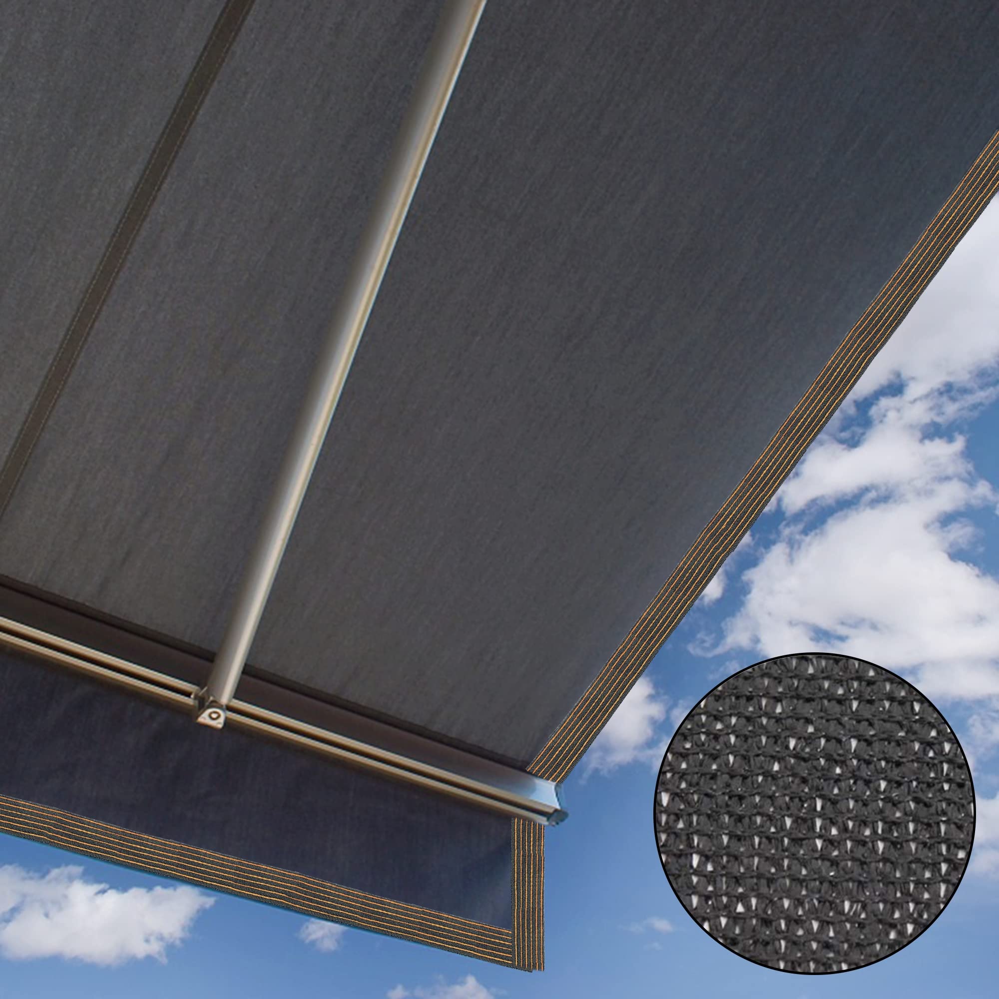 Winemana 70% Black Shade Cloth - 12x12 FT Durable UV Resistant Garden Mesh Tarp with Reinforced Grommets & Taped Edges - Ideal for Plant Cover, Greenhouse, Patio Shade, Tomato Protection, Chicken Coop & Kennel Sun Block | Perfect for Outdoor Gardening, Backyard Shade Solutions & Livestock Shelter