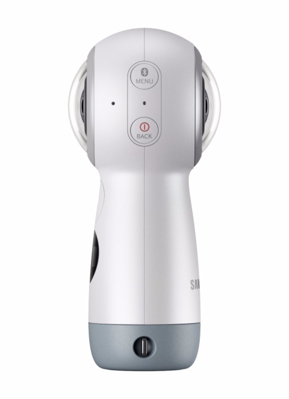Samsung Gear 360 SM-R210 (2017 Edition) 4K 360-Degree Spherical Camera - International Version (Renewed) - Perfect for VR Content Creation, Travel Vlogging & Immersive Photography