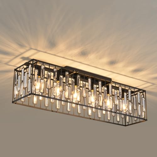 6-Lights,Black/Rectangular