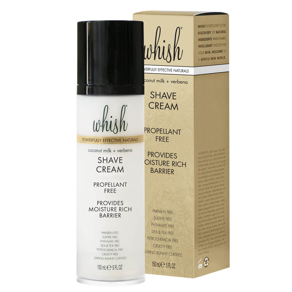 Organic Coconut Milk & Verbena Shaving Cream for Men - Soothing & Moisturizing Shave Gel for Sensitive Skin - Perfect for Daily Shaving & Post-Shave Care