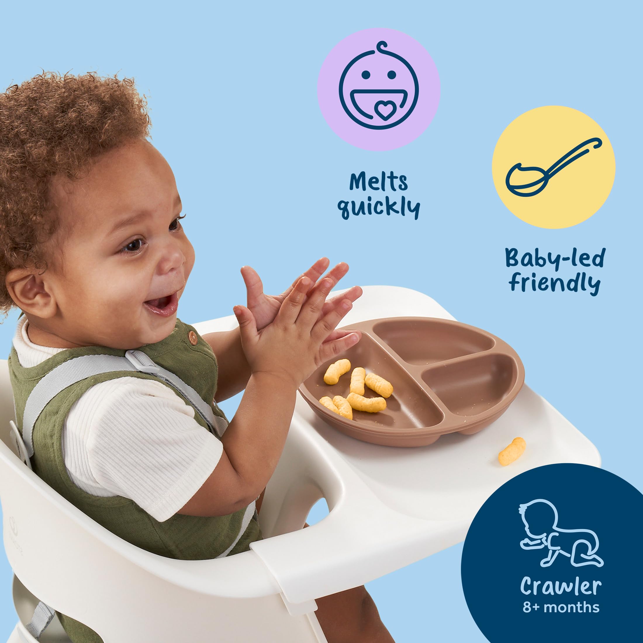 Gerber Baby Snacks Value Pack - Lil Crunchies Mild Cheddar & Veggie Dip, 1.48oz (8 Pack) | Healthy Toddler Finger Food for On-the-Go, Daycare & Travel Snacking