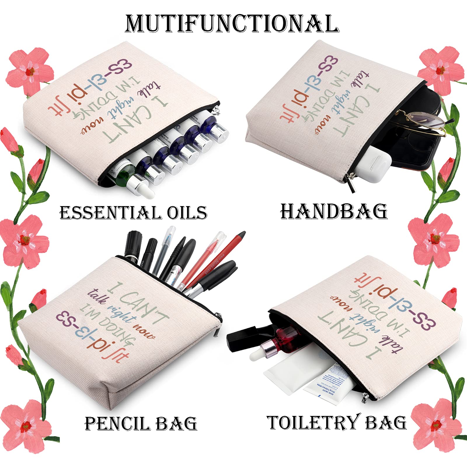 Speech Language Pathologist Gift - SLP Therapy Zipper Pouch & Makeup Bag - Perfect for Therapists, Students & Professionals - Great for Work, School & Travel Accessories