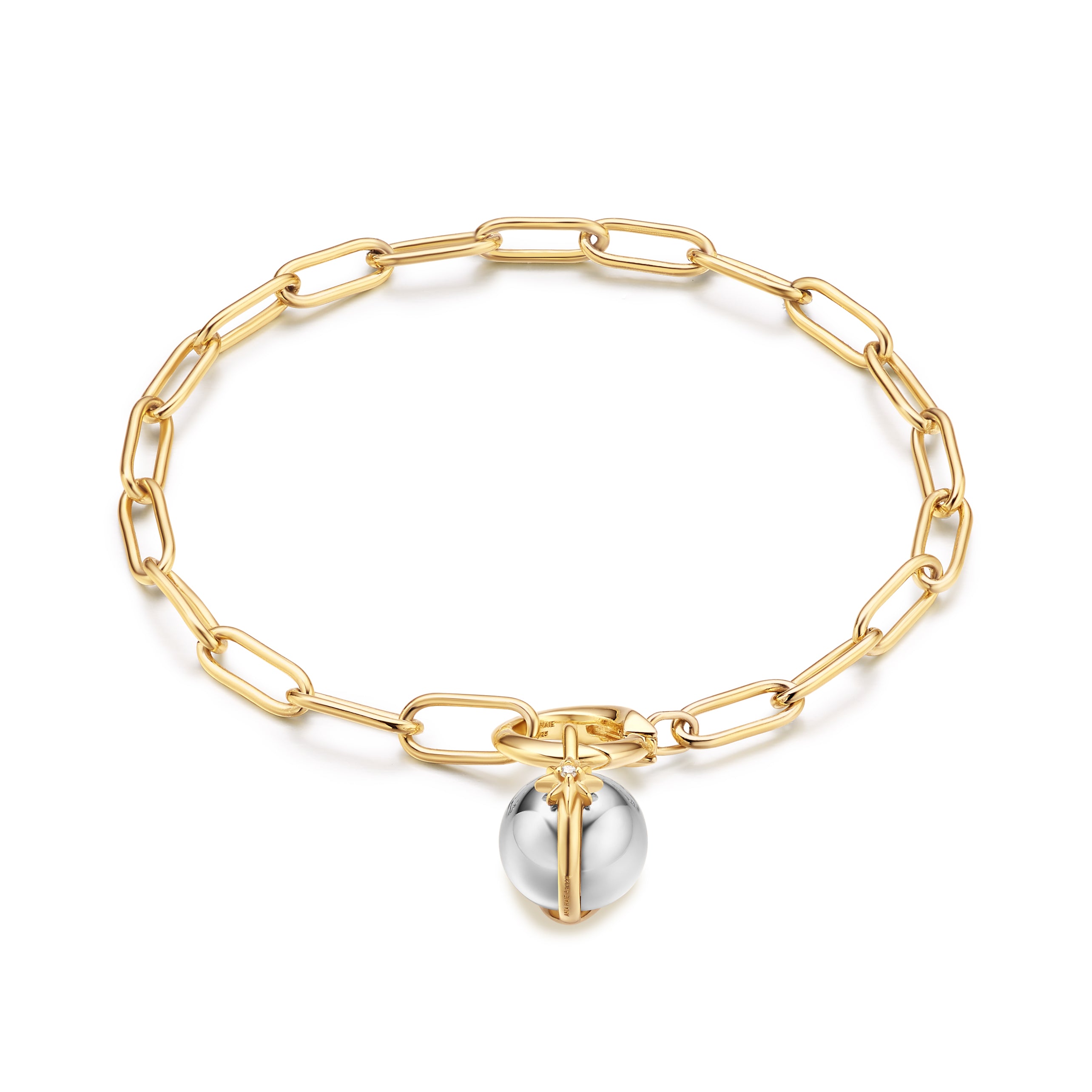 Celestial Sphere Charm Bracelet in Gold - Elegant Zodiac Jewelry for Women, Perfect for Gifts, Parties & Everyday Wear